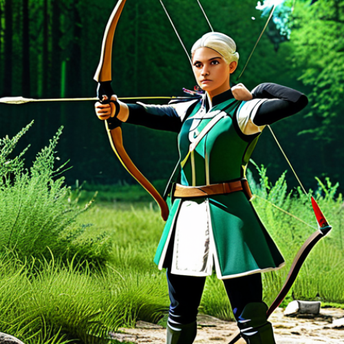 Home 4 Wind Archer Leveling**
"Wind Archer in modest green and white archer attire, hunting monsters in the 'Abandoned Excavation Site 2', fully clothed, appropriate content, safe for work, action pose, perfect anatomy, natural proportions, forest background, bright daylight, professional, family-friendly."
**